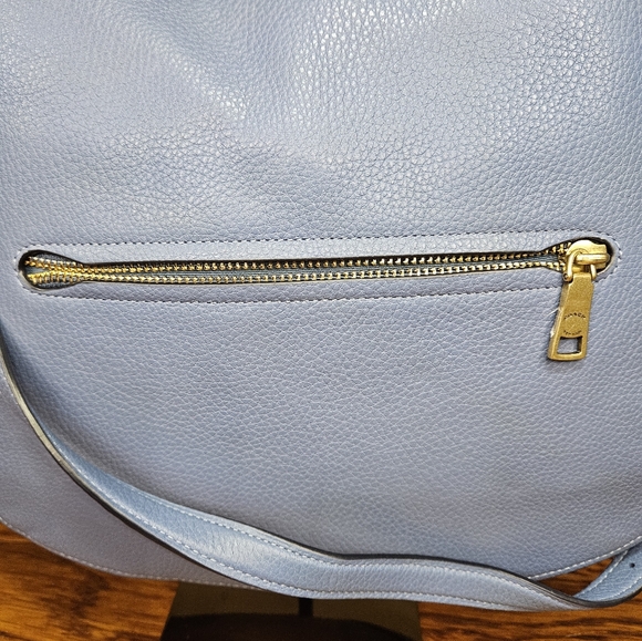 Coach Elle Hobo Crossbody Bag Periwinkle and Brass NWT - Picture 7 of 11